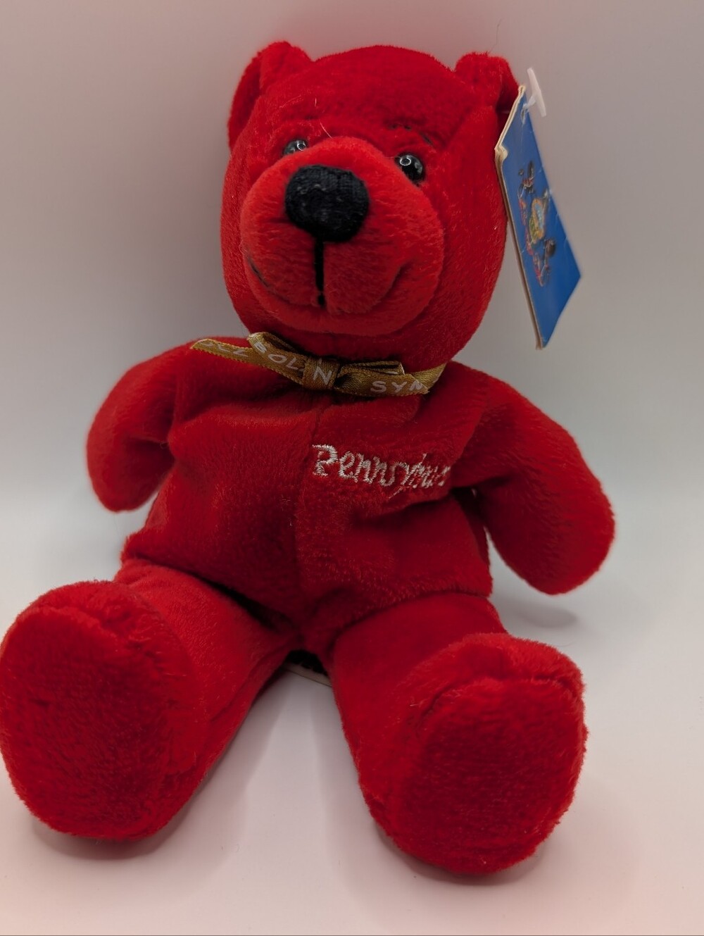 Vintage Symbolz Pennsylvania “The Keystone State” Teddy Bear Red 8" Plush